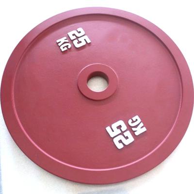 China IPF Universal Standard Professional Weight Lfiting Cast Iron Powerlifting Plates Calibrated for sale