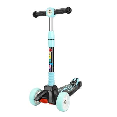 China Foldable Three-Wheel Kids Electric Scooter 70kg Max Load Steel tube Plastic fram for sale