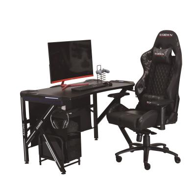 China (Size) K Shape Adjustable Hot Gamer Computer Gaming Desk for sale