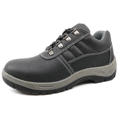 China Oil Resistant Black Leather Steel Toe Low Ankle Anti Slip Steel Toe Mens Industrial Safety Shoes Bangladesh for sale