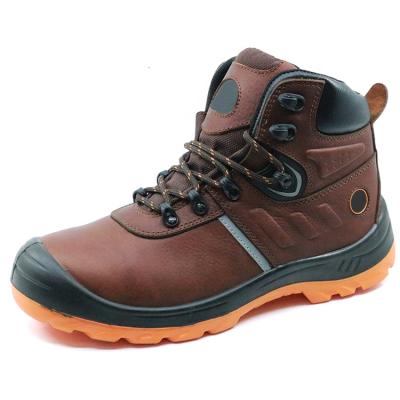 China CE Certificate Non Slip Steel Toe Have Toe Cap Safety Shoes Leather Static Steel Boots Non Anti Slip For Work Men for sale