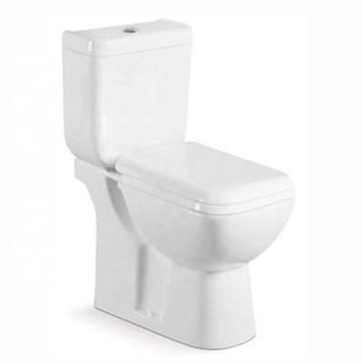 China Africa Market WC Bathroom Sanitary Ware Cheap Double-Flow Washdown Toilet Two Piece Toilet Cabinet for sale