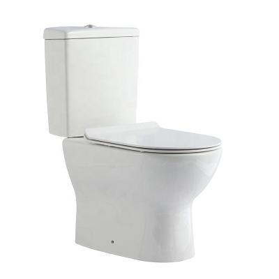 China Double-Flow Ceramic Sanitary Ware Luxury Washdown Bathroom Two Piece Toilet for sale