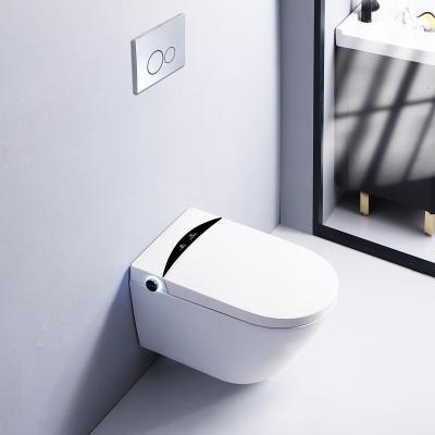 China Automatic Operation Wc Electric Ceramic Bidet Wall Mounted Intelligent Smart Toilet for sale