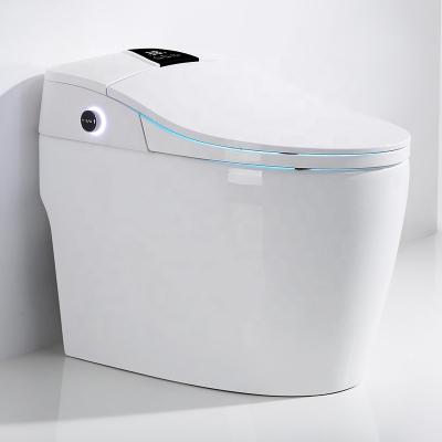 China Hot Sale Automatic Operation Modern Design Bathroom Sanitary Electric Automatic Toiletries Smart Toilet for sale