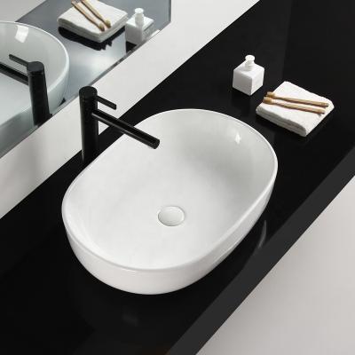 China Modern High Quality Sanitary Ware Bathroom Art Basin Round Wash Hand Ceramic Basin for sale