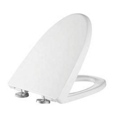 China Slow-end Toilet Seats Roll Shape Soft White PP Plastic Bathroom Portable Toilet Seat for sale