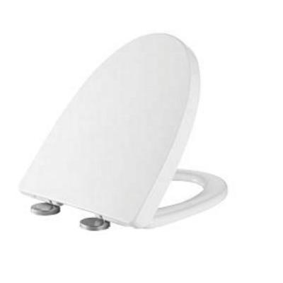 China White Plastic Toilet Seats V-Shape Sanitary Ware Toilet Seat Cover Slow-end for sale