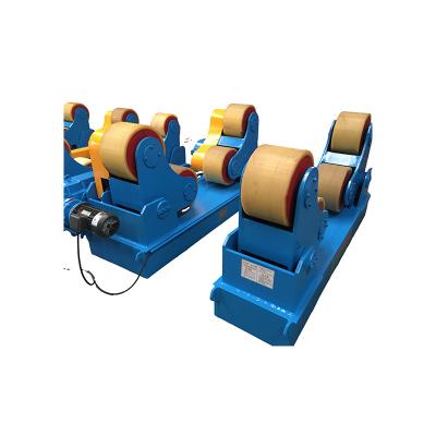 China Rotor Repairing Wholesale Customization Turning Rolls 100T Yellow Self Centering Rotator For Small Pipe Tube for sale