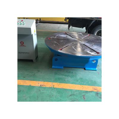 China Building Material Shops Stock Available Automatic 10000kg Blue Rotary Welding Positioner Turntable With Best Brand for sale