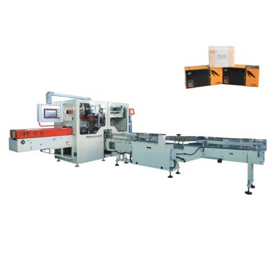 China Factory Full Automatic V Folded Facial Tissue Plastic Packing Machine for sale