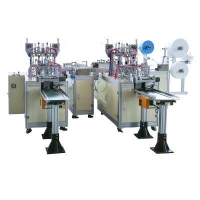 China CE certification OK-175B type fully automatic high speed hotels mask machine production line of mask 1+2 ear loop plates for sale