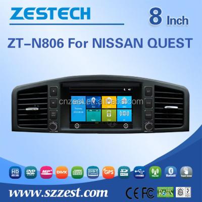 China Nissan Quest Touch Screen 2 Din Auto Radio Player Support With DVR OBD DTV for sale