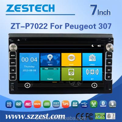 China V-10disc CDC Memory Zestech Car Accessories For PEUGEOT 307 With Car DVD Player Gps Navigation Auto Radio Multimedia for sale