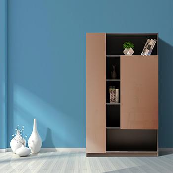 China Modern simple design modern wooden bookshelf for office room bookcase for sale