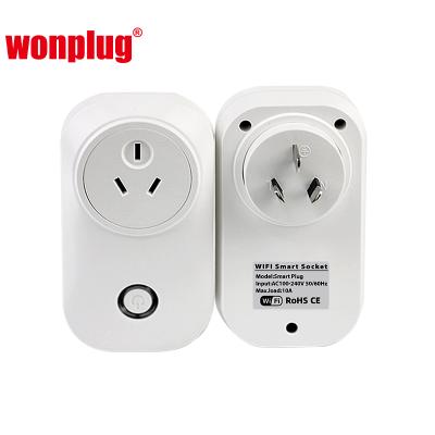 China Smart Life Computing Remote Control Alexa WiFi Wireless USA Mini WiFi Smart Plug Tuya Smart Home Automation EU USA Brazil Israel US UK AU WIFI Australia for sale