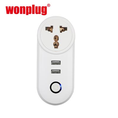 China 2.4G WIFI Plug Socket South Africa India Power Plug EU USA UK Plug Outlet Wifi Plug Compatible Residential/Multipurpose Home Wireless Smart Kit for sale