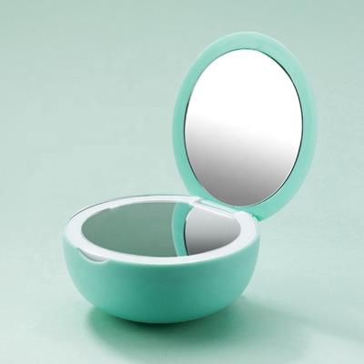 China Fashion wireless portable light makeup mirror mini outdoor blue teeths speaker for sale