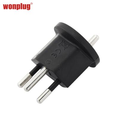 China With snap ring for attaching EU Schuko France plug to Swiss French travel power adapter plug socket adapter Switzerland for sale