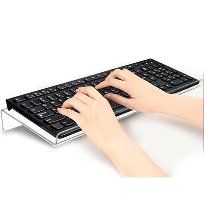 China Hot Sale Morden Computer Keyboard Stand Clear Acrylic Keyboard Riser Stand for sale