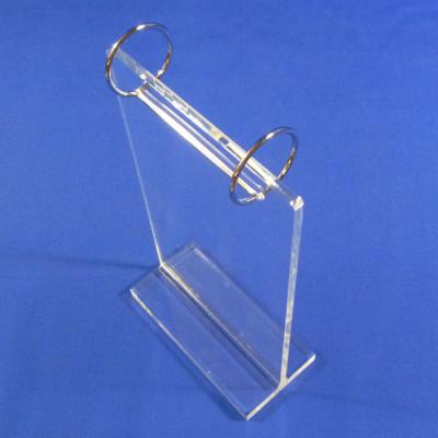 China Eco - Friendly Double Sided T Shape Acrylic Menu Holder Plexiglass Table Tent Sign Holder For Advertising for sale