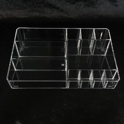 China Sustainable Plant Acrylic Cosmetic Storage Box Acrylic Make Up Organizer for sale