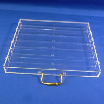 China Eco-friendly Elegant Transparent Acrylic Necklace Display Holder Bracelet Display Box for sale