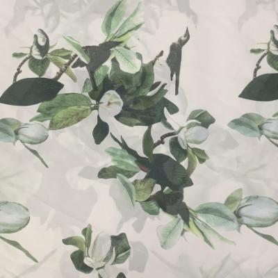 China 2023 Custom Printing Service Organic 100% Polyester Satin Chiffon Fabric For Garments for sale