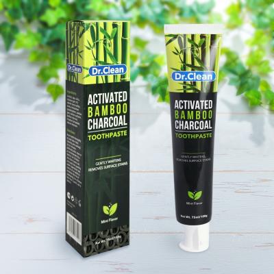 China Whitening 100g Natural No Addition Black Charcoal Organic Activated Bamboo Toothpaste for sale