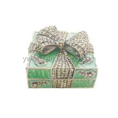 China New Europe QIFU metal jewelry box china factory/wedding jewelry gift/inlaid trinket jewelry boxes for sale