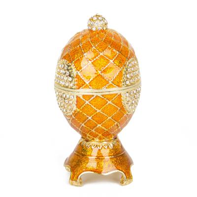 China Europe Easter Egg Shaped Handmade Faberge Enamel Jewelry Box / Gift Egg Shaped Item (QF3271) for sale