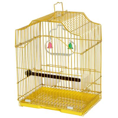 China Breathable Portable Small Bird Cage Wire Mesh Canary Parrot Bird Cage For Sale for sale