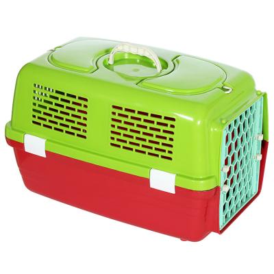 China Breathable Portable Dog Carriers Cages Durable Pet Cages Carriers Houses Outdoor Travel Cat Transport Box for sale