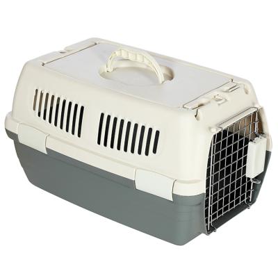 China Breathable Durable Pet Cages Carriers Outdoor Travel Cat Transport Box Portable Dog Carriers Cages for sale