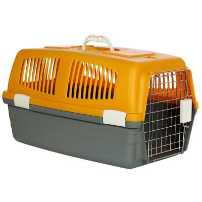 China Breathable 687# Pet Travel Outdoors Pet Carrier Bag Cat Dog Plastic House Pet Cages Carriers for sale