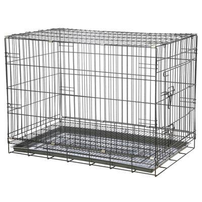 China Breathable Wholesale Metal Pet Dog Crate Durable Outdoor Large Folding Pet Dog Cage for sale