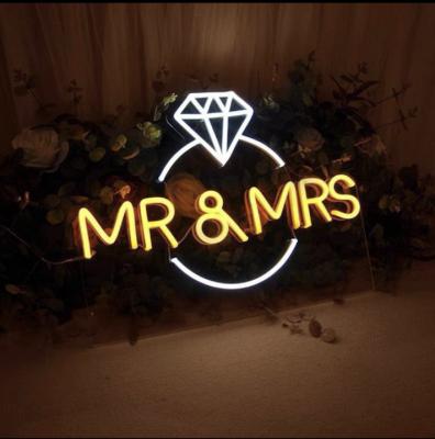 China Mr. And Mrs. Neon Lights Residential Decoration Sports Theme Park LANDSCAPE ROAD Hotel Garden Flexible Neon Strips Drop Shipping Customs Lead Neon Sign for sale