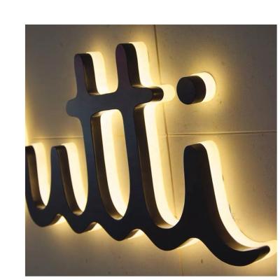 China Other Customized Indoor Advertising Signs Store Front Retail LED Backlit Letter Sign for sale