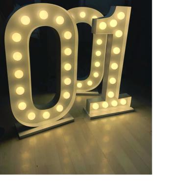 China Other Various Style Light Bulb Sign Custom Outdoor Display Party Led Lighting Custom Letter Pattern Sign for sale