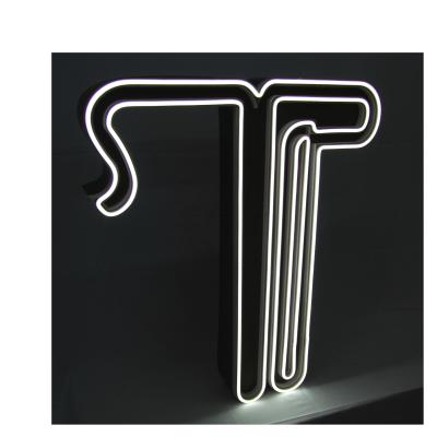 China Retail Store Advertising Equipment Lighting Board Display Signage Metal Neon Light Customs Lead Light Sign for sale