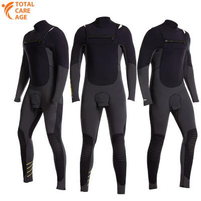 China YIHENG Antibacterial Customized Chest Zipper SCR 5mm 7mm Neoprene Long Sleeve Breathable Wetsuit For Men for sale