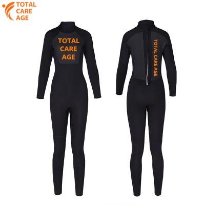 China YIHENG OEM Long Sleeve Antibacterial Back Zipper Women's Wetsuits 3mm 5mm Shark Skin Freediving Ladies Neoprene Diving Wetsuits for sale