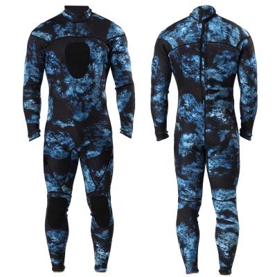 China YIHENG Antibacterial Customized Waterproof 4mm Long Sleeve Back Zipper Surfing Spearfishing Neoprene Camouflage Diving Wetsuit for sale