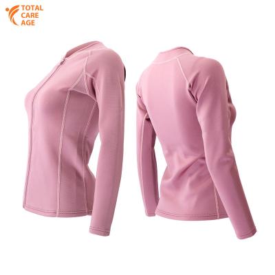 China YIHENG OEM 1.5mm Neoprene Antibacterial Front Zipper Diving Watersport Surfing Jacket for Women for sale