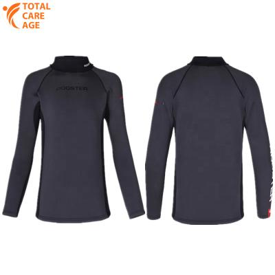 China TCA OEM Men 2-5mm CR Antibacterial Neoprene Long Sleeve Surfing Swim Surf Wetsuit Shirt Tops For Water Sports for sale