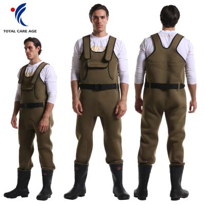 China Adjustable Strap Waterproof 100% YIHENG High Quality Outdoor Chest Neoprene Breathable Waders For Fishing for sale