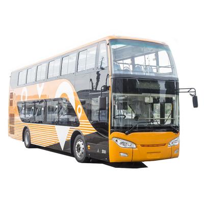 China 11M City Bus Luxury 65 seater euro 3 double deck city sightseeing diesel bus for sale > 8L for sale