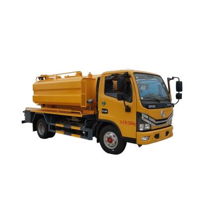 China 5 Tier Dongfeng D7 Euro 5 Engine 156hp 5cbm Auto Vacuum Tanker Sewage Truck 5 Tank Brand New Volume Single Diesel Dump for sale