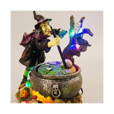 China Europe Wholesale Home Decoration Witch Ornaments Creative Funny Personality Resin Bear Craft for sale