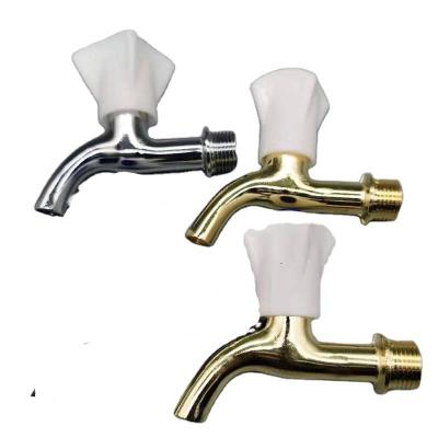 China Longer Body Single Handle Water Tap Zinc Faucet Cold Water Bibcock Made In Water Switch China Factory For Bathroom for sale